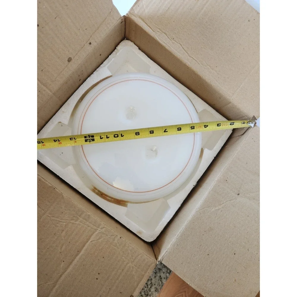 Vintage Milk Glass White Flowers‎ Ceiling Fan Light Lamp Shade Globe Floral Kit